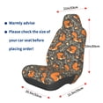 thumbnail image 2 of Picia Fox And Mushroom Print Waterproof Sweating Car Seat Cover for Post Gym Workout, Running, Beach and Hiking, Universal Fit Anti-Slip Bucket Seat Protector, 2 of 5