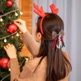 thumbnail image 4 of Yanzu3 Christmas Hair Accessories - Holiday Hair Clips, Roll Bow Hair Clips, Head Decorations for Christmas, Essential Hair Clips for Party and Festival, 4 of 6