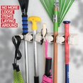 thumbnail image 6 of Home-it Mop and Broom Holder Wall Mount Garden Tool Storage Tool Rack Storage & Organization for the Home Plastic Hanger for Closet Garage Organizer (5-position), 6 of 8