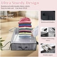 thumbnail image 5 of 4 Pack 90L Under Bed Storage Containers,Closet Organizers and Storage,Foldable Underbed Storage Bags with Clear Window & Reinforced Handles for Clothing, Bedding,Gray, 5 of 8