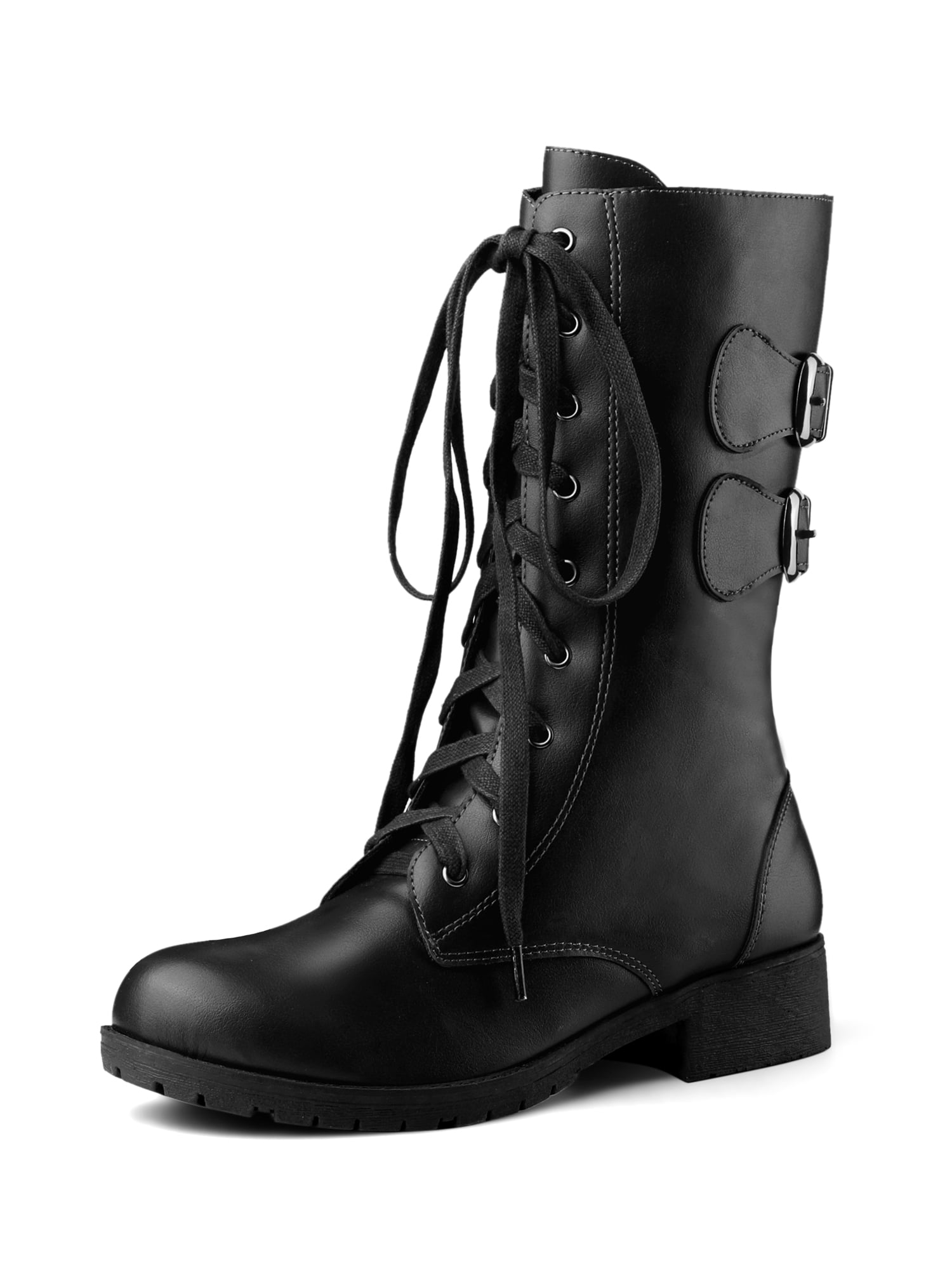 mid calf combat boot