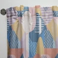 thumbnail image 3 of Designart 'Trendy Contemporary Geometry Retro Pattern' Mid-Century Modern Curtain Panel, 3 of 5