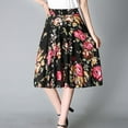 thumbnail image 2 of Fshinging Pants For Women Fashionable Printed Elastic Waist Thin Wide Leg High Waisted Skirt Plus Size Trousers, 2 of 3