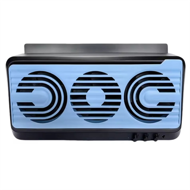 Solar Powered Auto Window Cooler Car Ventilator 3 Fans Car SUV Cool Fan Cooler Promoting Air Circulation