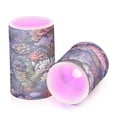 thumbnail image 7 of Yayeee Flameless Candles with Remote Flickering Battery Operated Multi Color Changing, Sea Plants Pattern, 7 of 7