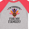 thumbnail image 4 of Inktastic Thanksgiving Girl Turkey Thankful for Family Girls Toddler T-Shirt, 4 of 5