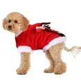 thumbnail image 7 of Christmas Pet Costumes， Santa Claus Reindeer Antlers Costume New Year Outfit for Small Medium Dogs Cats, 7 of 7