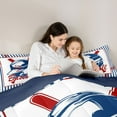 thumbnail image 5 of Feelyou Baseball Sports Queen Comforter Set, Cute Cartoon Bedding Comforter Set, 3 Pieces, 5 of 8