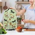 thumbnail image 3 of HELLHERO Horse and Flower Pattern Food Processor Cover Easy to Install Kitchen Appliance Protections for Home Kitchen, 3 of 6