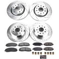 thumbnail image 3 of PowerStop Front and Rear Z23 Evolution Sport Carbon-Fiber Ceramic Brake Pad and Drilled & Slotted Rotor Kit Fits: JEEP Select Models K7938, 3 of 10