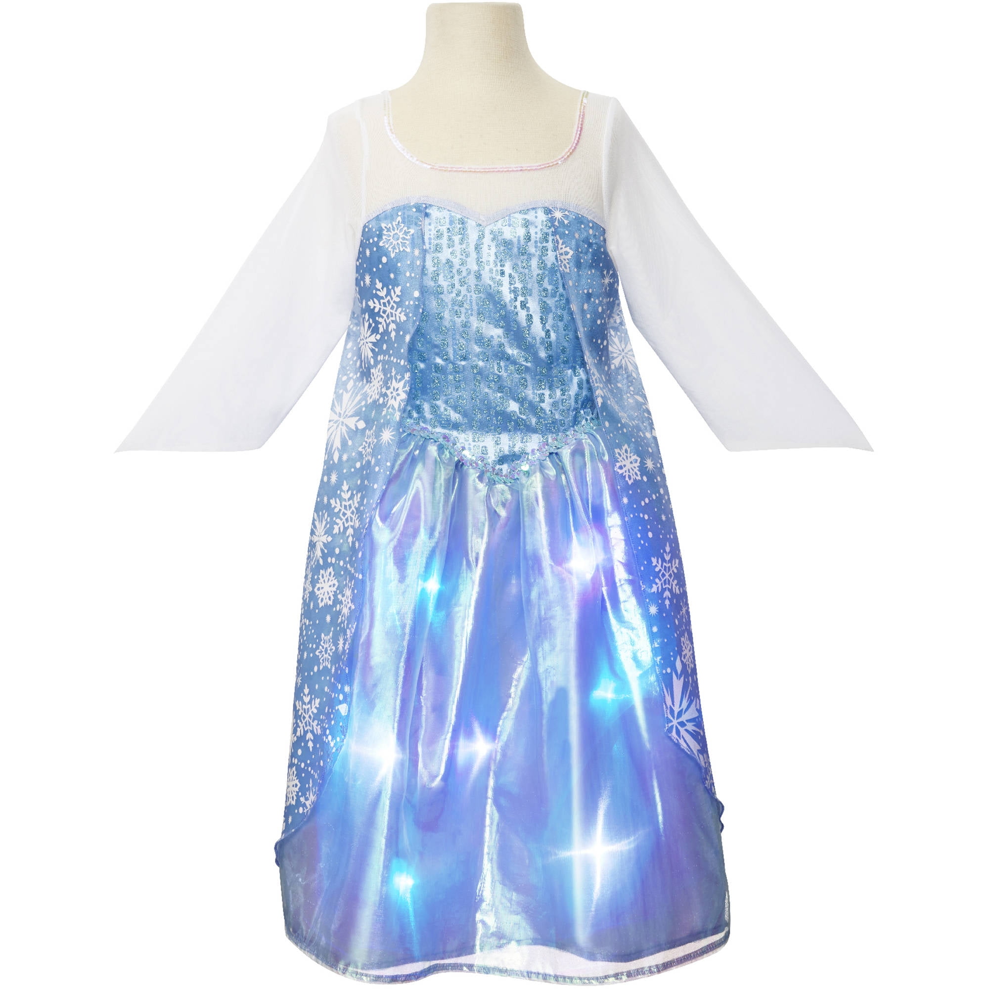 elsa musical light up dress walmart