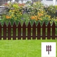 thumbnail image 2 of Coffee Courtyard Fence European Style Fence Outdoor Garden Fence Small Fence Lawns Decoration Fence Plastic Garden Border Coffee Version, 2 of 8