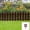 Coffee, variant on European Style Plastic Garden Fence Border - 20x17cm Decorative Lawn Edging for Flower Beds, Outdoor Courtyard Fencing, for Flower Beds, Lawns & Pathways