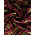 thumbnail image 2 of Women's Velvet Kimono Bohemian Short Peacock Open Wool Sweater, Beach Set Sweater, Holiday Leisure Open Wool Shawl (Wine Red), 2 of 8