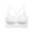 White, variant on LLYWEY Wireless Padded Bras for Women Discounts Wireless Bralette Ladies Sport Bra Style-1292 Women Double Support Bra Feature Adult Female Lace Sports Bras White 36B