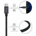 thumbnail image 6 of MicroUSB 6ft USB Cable for Moto E (2020) - Charger Cord Power Wire Long Sync Braided Fast Charge Gray R4L Compatible With Motorola Moto E (2020), 6 of 6