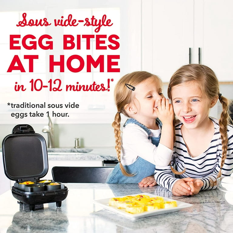 DASH Deluxe Sous Vide Style Egg Bite Maker with Silicone Molds for  Breakfast Sandwiches & Rapid Egg Cooker: 6 Egg Capacity Electric Egg Cooker  for