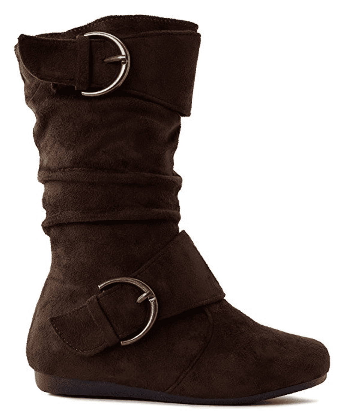Clarks Girls Suede Leopard Cove Snug Boots in Brown (Standard Fit)