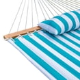 thumbnail image 5 of Prime Garden Double 2-Person Hammock with Pillow, Blue and White Stripes, 5 of 8