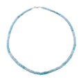 thumbnail image 4 of Enhanced Blue Opal Beaded Necklace And Bracelet Set Blue Opal Jewelry Set 18 Inch Bead Necklace 7.25 Inch Bead Bracelet Rhodium Over Sterling Silver Jewelry Set 100 ctw Christmas Gifts, 4 of 10