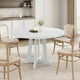thumbnail image 5 of Yeshouse Mesa de comedor para 4-6 personas, redonda de madera de 119 cm de diámetro con patas resistentes, perfecta para la cocina o el comedor (sillas no incluidas), 5 of 7