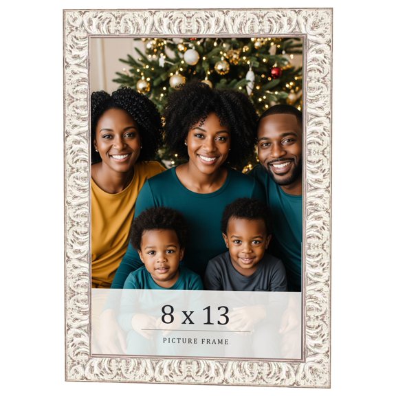 8x13 Frame White Real Wood Picture Frame Width 1.5 inches | Interior Frame Depth 0.5 inches |