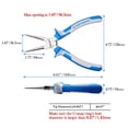 thumbnail image 6 of SPEEDWOX Circlip Pliers Internal Snap Ring Pliers with Straight Jaw 7 Inch Retaining Ring Plier Precision C Clip Pliers Fixed Tip Comfort TPR Handles, 6 of 7