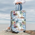 thumbnail image 6 of Picia Watercolor Sailboat Luggage Protector Cover Thicken Suitcase Protector Cover Fit 18-32 Inch Luggage-Large, 6 of 9