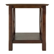 Winsome Wood Xola X Panel End Table, Cappuccino