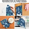 thumbnail image 7 of Kitchen Towels Cute Cartonn Sharks Pattern Cleaning Towel Absorbent Hand Towels Tea Towels for Home Restaurant Dish Clean 28" x 18", 6PCS, 7 of 7