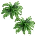 thumbnail image 3 of 2 Uds Helecho Artificial Boston Planta Arbusto Falso 21 Pulgadas para Jardín Oficina, 3 of 6