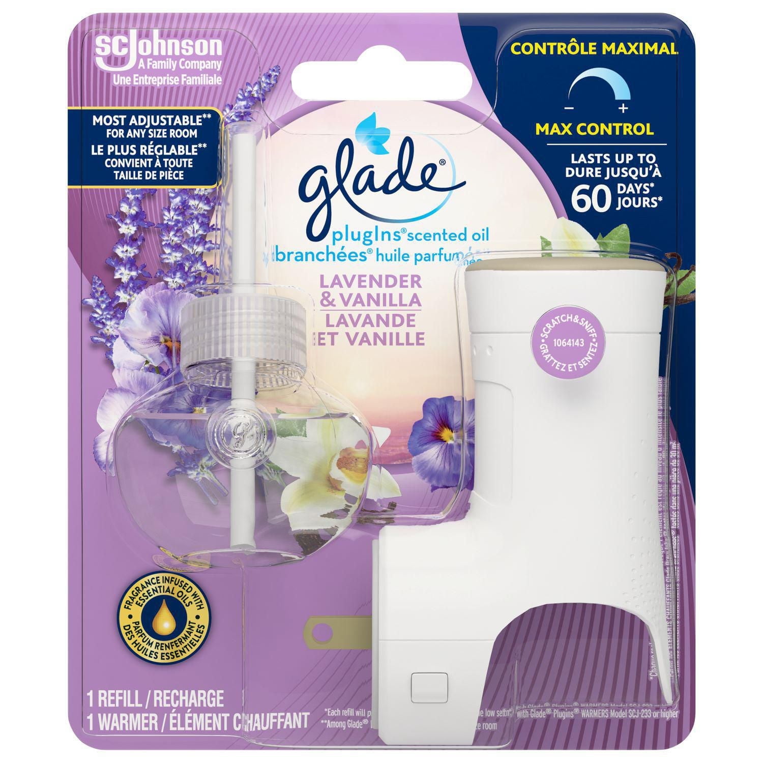 Glade Plugins® Air Freshener Oil Refill, Lavender & Vanilla