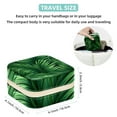 thumbnail image 5 of Tropical Jungle Leaves Travel Portable Jewelry Stand and Organizer Box - Square Storage Box for Rings, Earrings, Necklaces, Bracelets, and More - Jewelry Boxes for Travel, 5 of 6