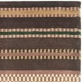 thumbnail image 4 of Hand-knotted Lexington Stripes Brown Wool Rug, 4 of 4