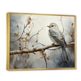 thumbnail image 2 of Designart "Silent Bird Watcher IV" Animals Floater Framed Canvas Art Print, 2 of 7