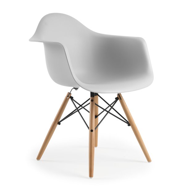 Poly & Bark Vortex Arm Chair in Harbor Grey