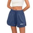 thumbnail image 4 of cocolona Womens Summer Casual Loose Athletic Shorts Solid Color Elastic Waist Drawstring Gym Running Shorts with Pocket, 4 of 5