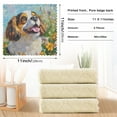 thumbnail image 3 of 6 Pieces of Kitchen Towels 11x11Inch Kitchen Dish Cloths Kitchen Dish Towels Reuseable Cleaning Cloths Garden Dog, 3 of 9