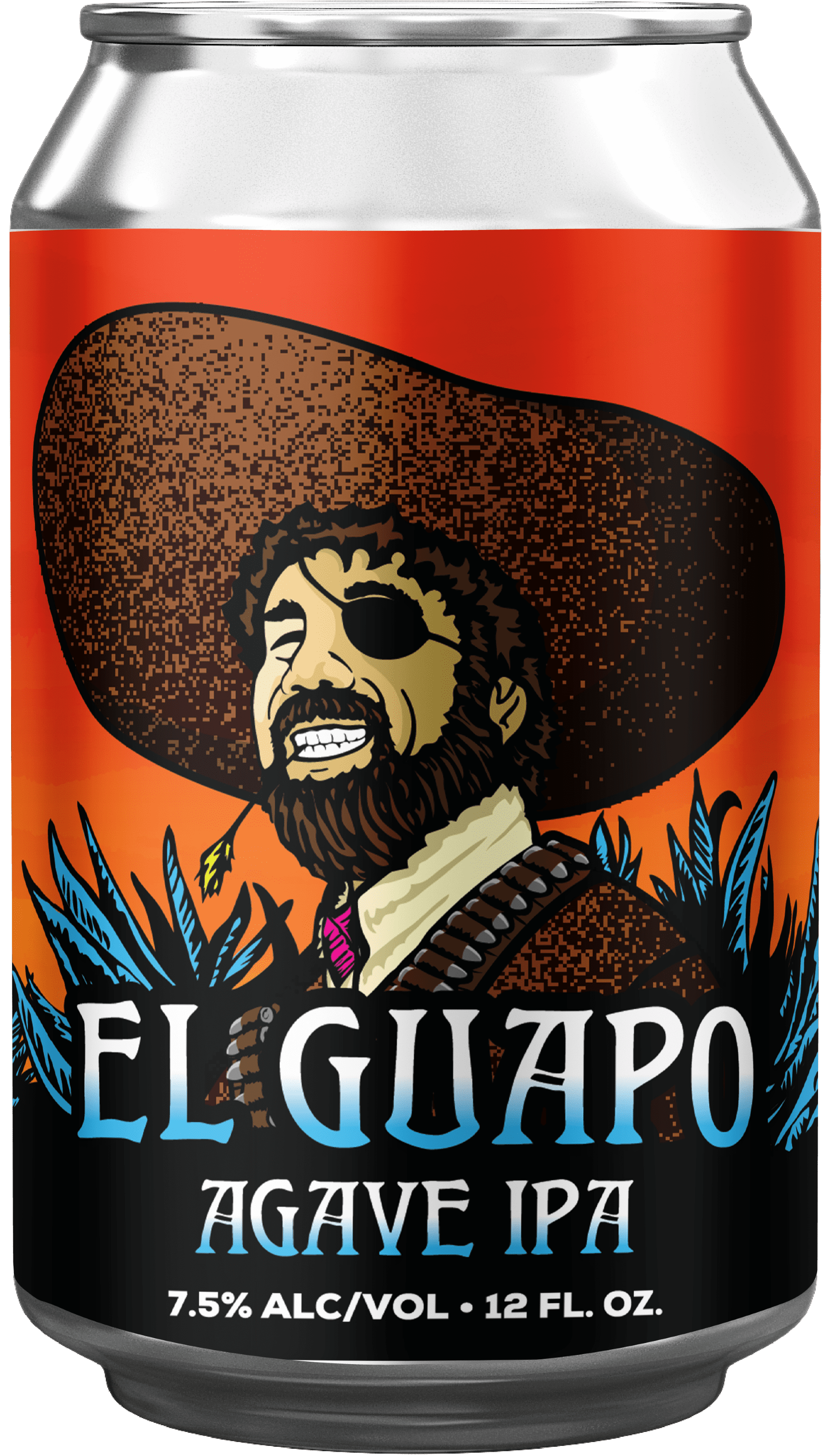 O'Connor El Guapo IPA Craft Beer, 12 fl oz, 12 Pack Aluminum Cans, 7.5% ABV
