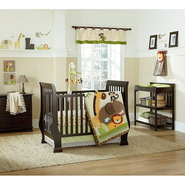 NoJo Kulala Safari Pals 4 Pieces Crib Bedding Set