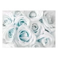 thumbnail image 2 of Tiptophomedecor Peel and Stick Floral Wallpaper Wall Mural - Satin Rose Turquoise - Removable Wall Decals, 2 of 3