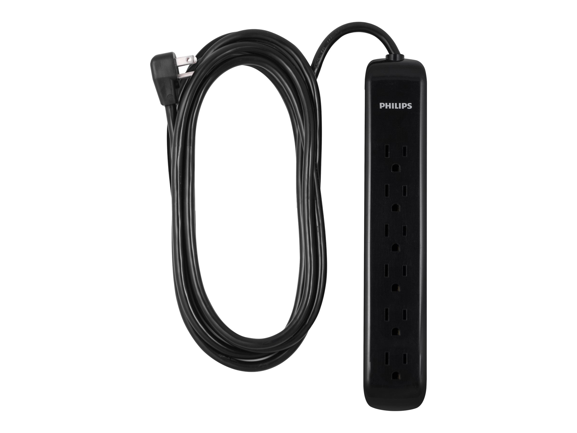 Philips SPP6110BC - Surge protector - output connectors: 6 - 10 ft cord - United States - black