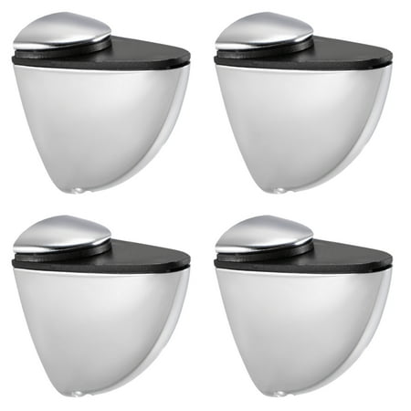 

Glass Shelf Bracket Glass Clamp Solid Zinc Alloy Adjustable Wall Mount for 3~15mm Glass Shelves 4 Pcs