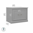 thumbnail image 2 of Woodland 24W Small Shoe Bench with Drawer in Cape Cod Gray - Engineered Wood, 2 of 8