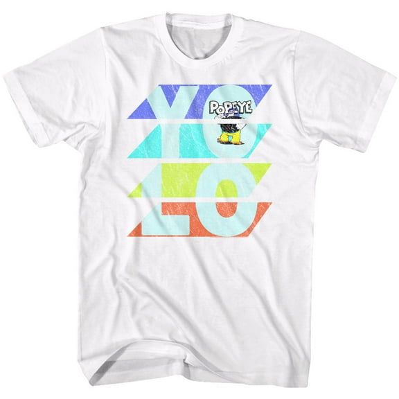 Popeye YOLO White Adult T-Shirt