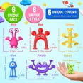 thumbnail image 3 of Juguetes de baño para bebés Richtim Sensory con ventosa, 6 unidades, 3 of 6