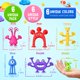 thumbnail image 3 of Juguetes de baño para bebés Richtim Sensory con ventosa, 6 unidades, 3 of 6