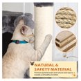 thumbnail image 5 of JTAOT Cat Tree 54" Cat Tower for Indoor Cats Multi-Level Cats Playhouse with Sisal Scratching Post Cat Condo Tall Stand House Cats Furniture Activity Center with Funny Toy, ASHY, 5 of 7