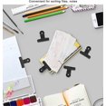 thumbnail image 3 of Black Metal Bulldog Clips, 20 Pack 51mm Large Hinged Paper Clips for Grocery Bags, Photos, Arts and Crafts, Office Supplies (51mm), 3 of 3