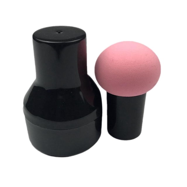 Cosmetic Puff Powder Brush Round Head Mushroom Shape Handle Makeup Foundation R2
